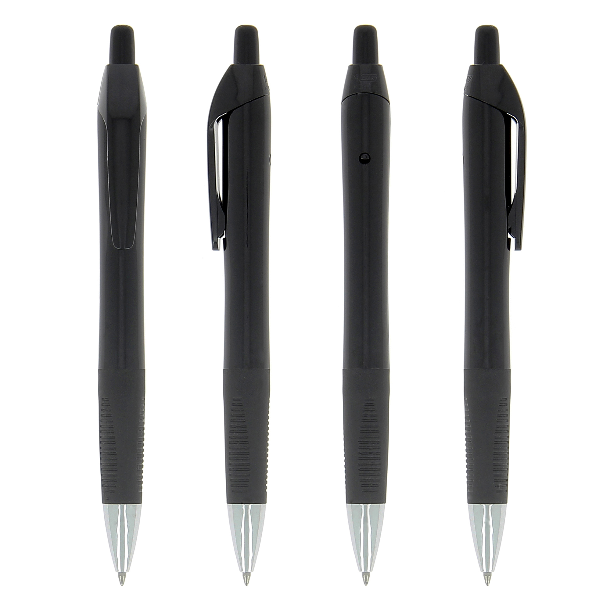 Stylo-bille publicitaire BIC® Intensity® Gel Clic Noir - encre bleue